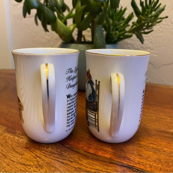 Norman Rockwell Museal Bundle in the set of 2 Coffee/ Tea Cups - Picture 3 of 8